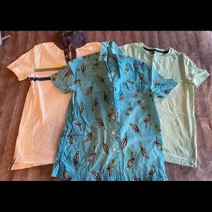 Lot of boys 8 8/10 polo shirts tshirt top